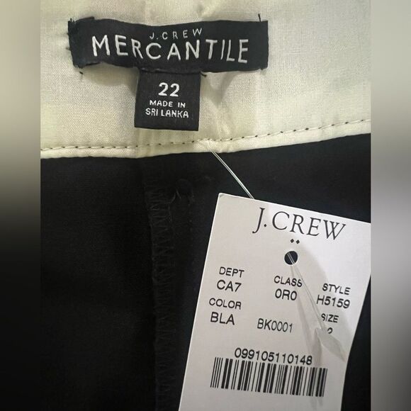 J. Crew mercantile black ankle pants size 22 business office casual preppy - Picture 4 of 5